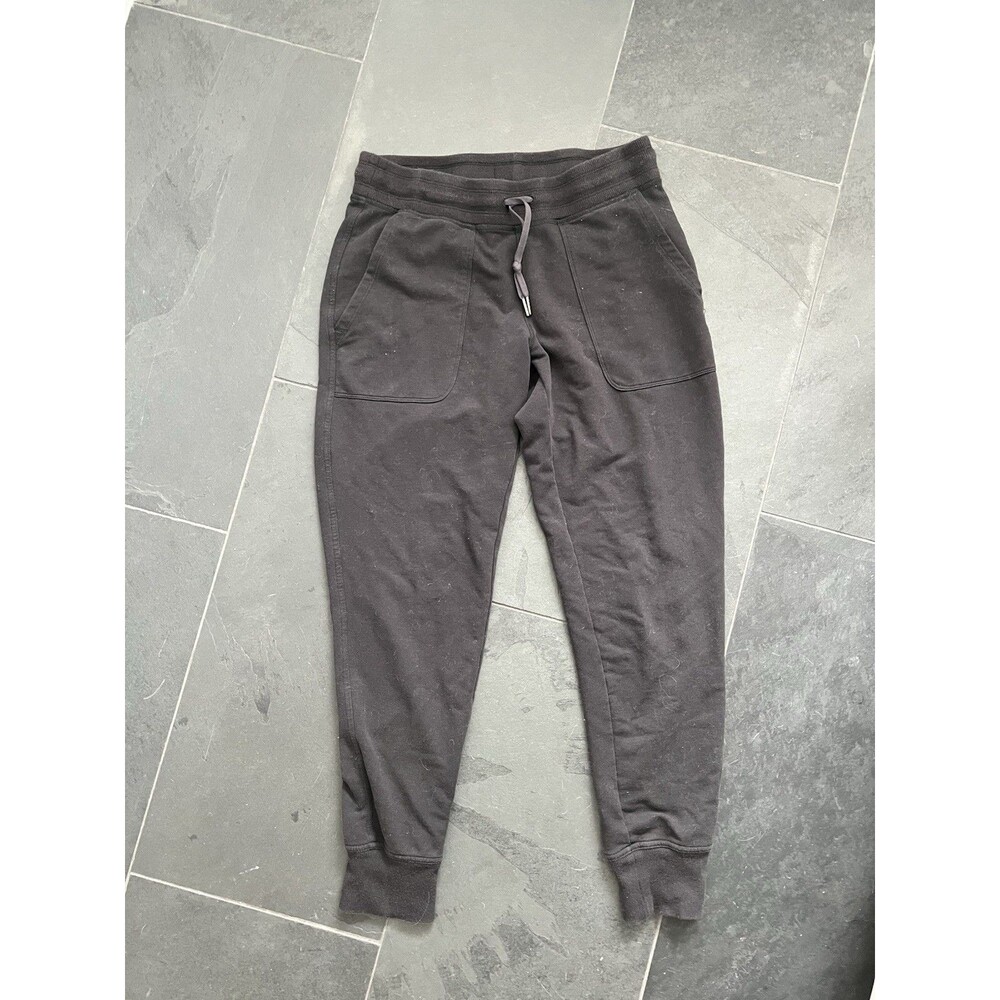 L.L.Bean Women's Jogger Pants Black Small Pockets Elastic Waist